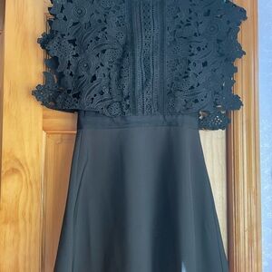Elegant Black Lace Dress